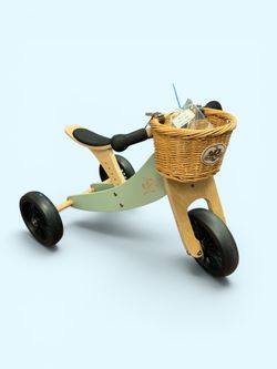 Kinder feet tiny top two and one wooden bounce bike