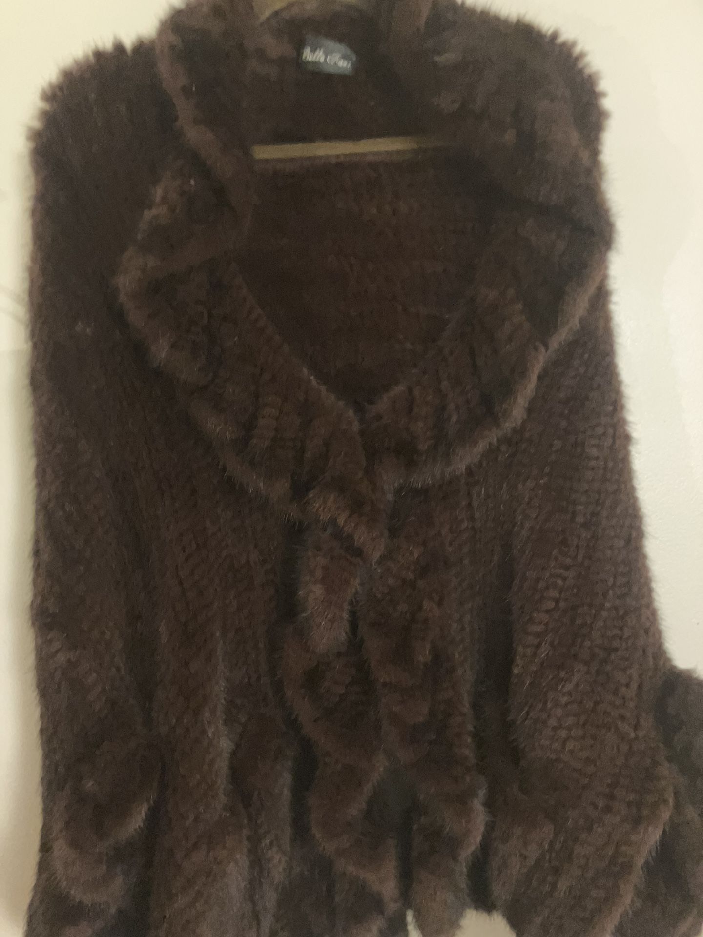 Mink Poncho