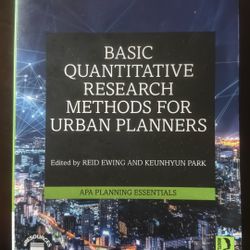 Basic Quantitative Research Methods For Urban Planners 