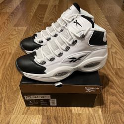 Reebok Question Allen Iverson - Why Not Us- Mens Sz 9 - Black/White