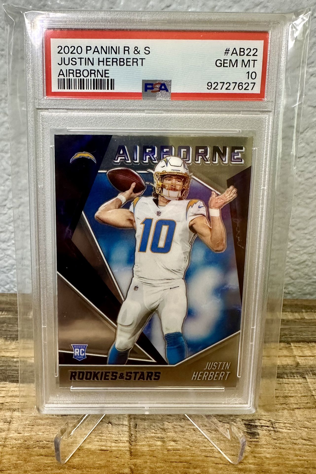 2020 Justin Herbert Rookies And Stars Airborne PSA 10,All Products : American Fashion Style Bags On Sale