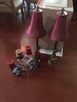 Lamps and candle holders