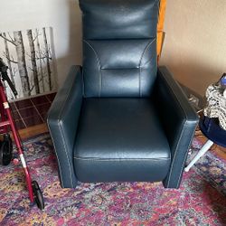 Navy Blue Recliner 