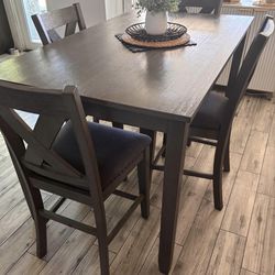 6 chairs and table set