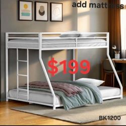 TWIN FULL BUNK BEDS SPECIALS DESCUENTO FÁCIL DE CALIFICAR NO MONEY DOWN NO CREDIT CHECK