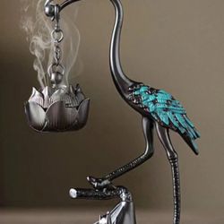 crane incense burner ,lotus hanging burner 