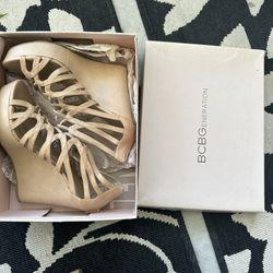 Nude Wedge Heels BCBGeneration