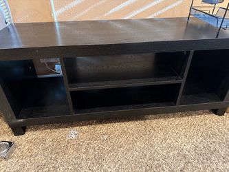 Black TV stand