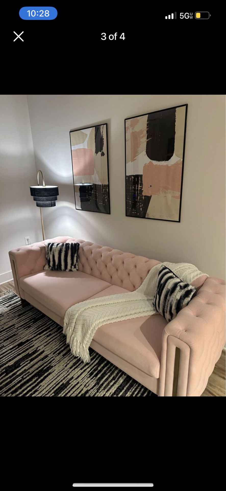 Pink couch For Sale! 