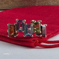 10K Yellow Gold Multi-Gemstone Cocktail Ring Size 5.75 -Solid Gold!/ Anillo de Oro con Piedras Preciosas! 👌🎁Post Tags: 10k 14k