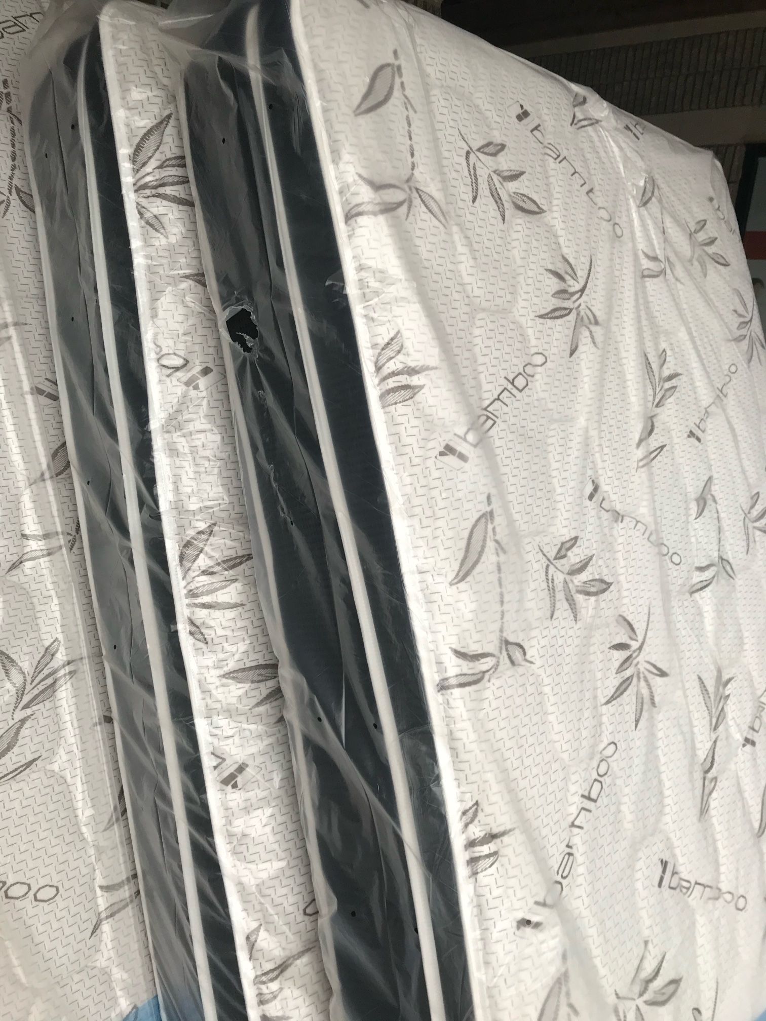 Brand new queen, orthopedic pillow top set