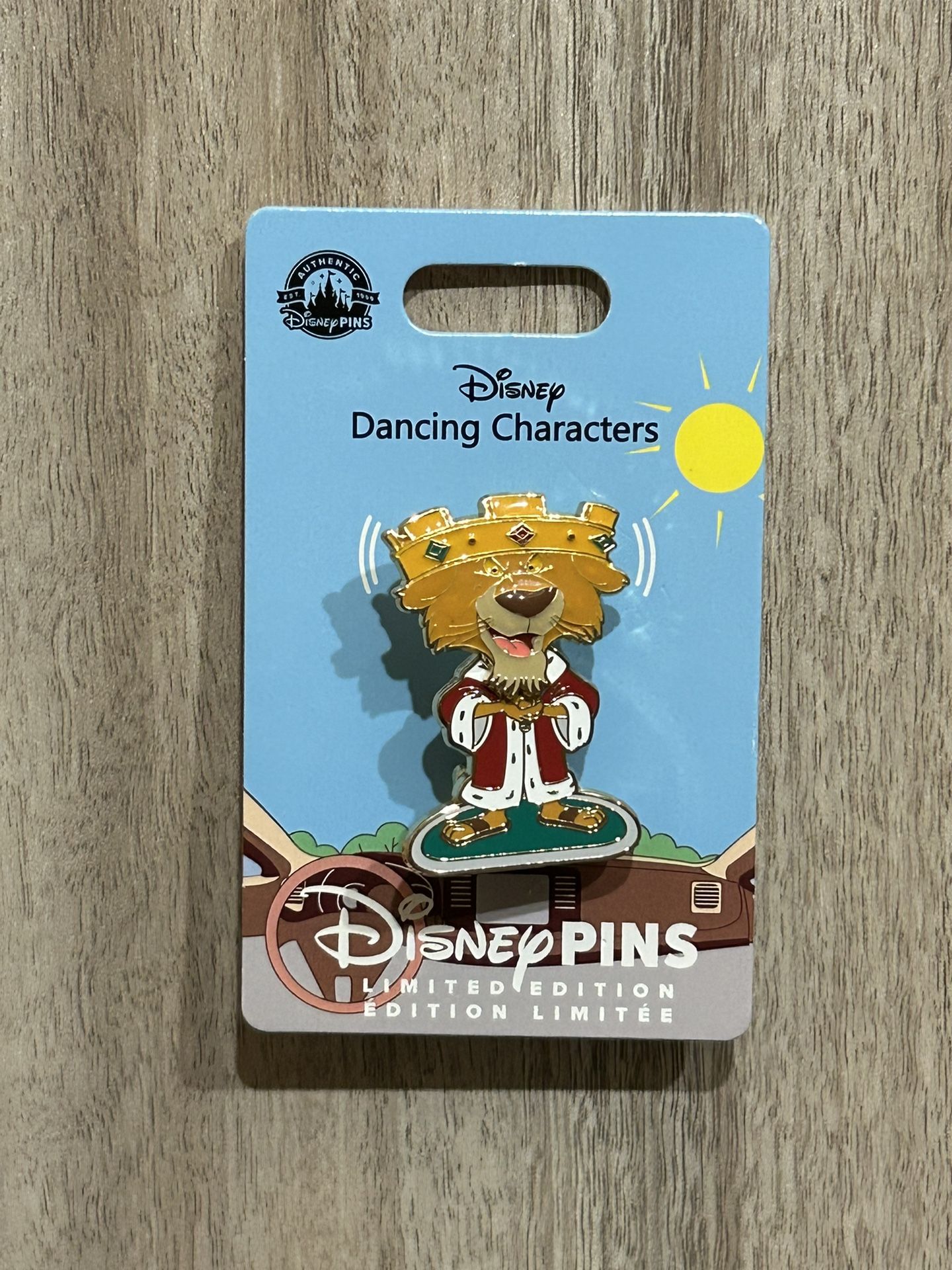 New Disney Pin Prince John Limited Edition 4000 Dancing Head Moves 2023 DLR