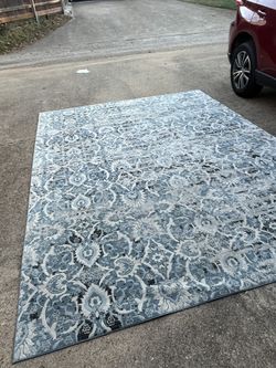 Ainsley Rug 8x11 Blue & Ivory Style #3901F