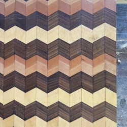 Chevron 3D Cutting Board