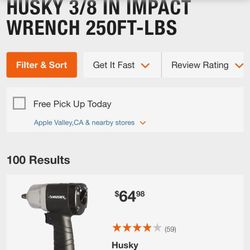 Husky 3/8 Air Impact Gun