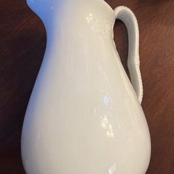  White China Glass Pitcher 
