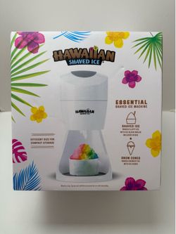 NEW Hawaiian Shaved Ice Machine S900A 120V White Machine Only