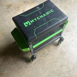 Mychanic Rolling Toolbox Sidekick Stool