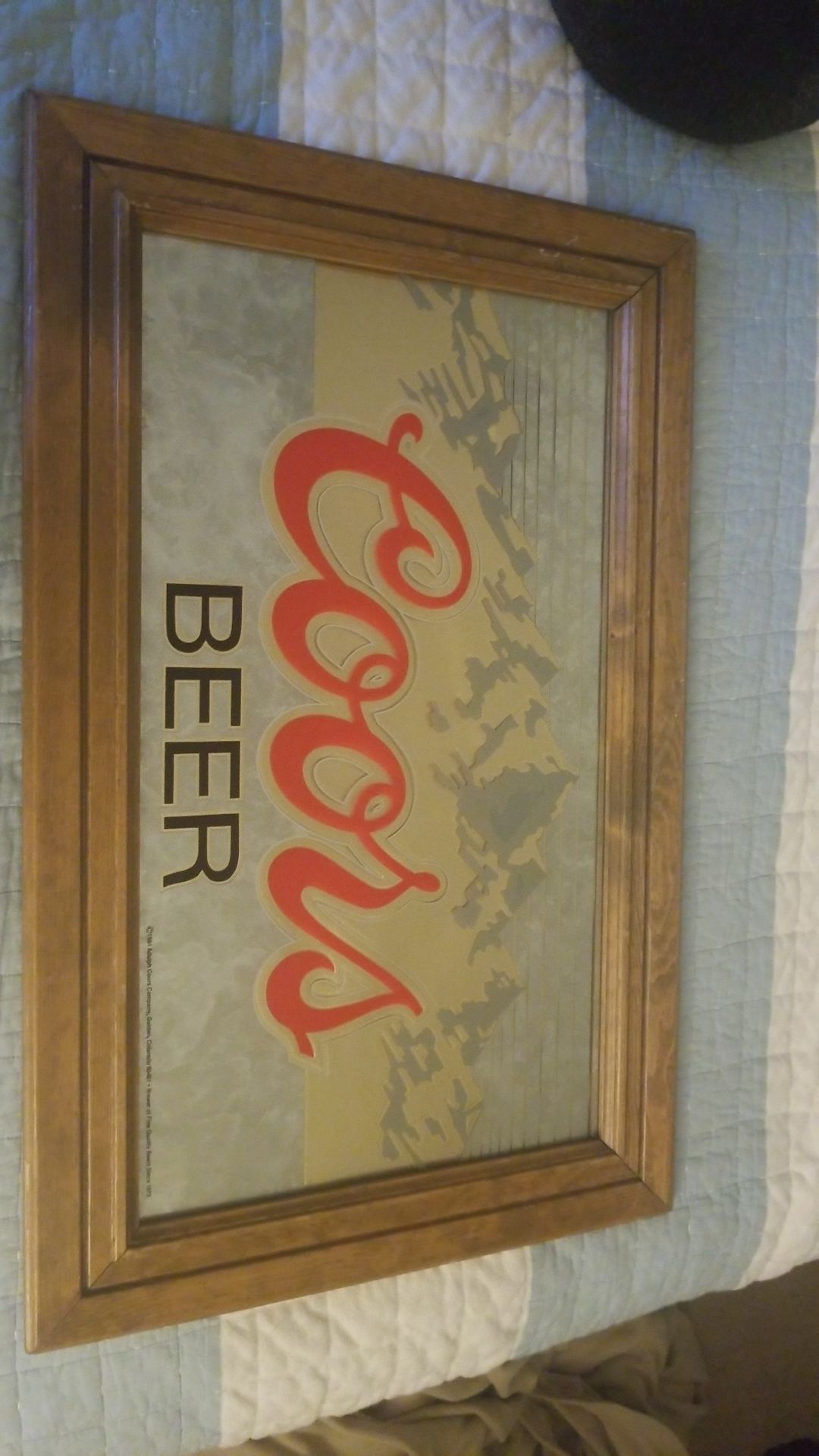 1988 VINTAGE COORS BEER SIGN FACTORY MADE