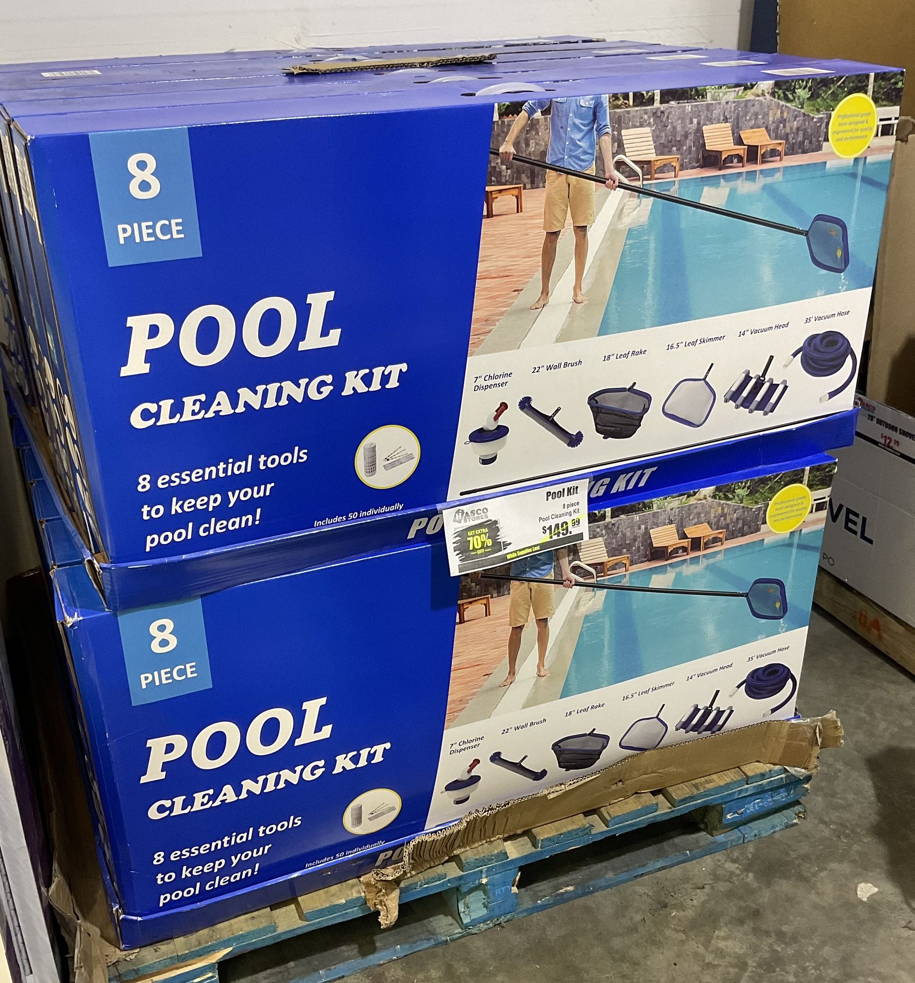 8pc Pool Cleaning Set