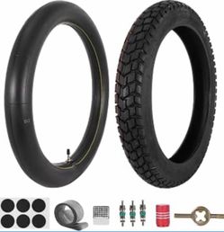 daoluchi 3.00-17 Dirt Bike Tire, 3.00-17 Off Road Tire and Tube Set-6PR 50P-1 Pack for 17" Rim Rear/Front Wheel Pit Bike Motorcycle, 6-Level Design, T