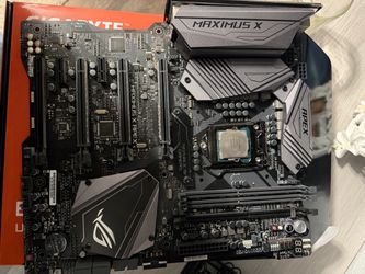 Asus Rog Maximus z370 with i7 8700k bundle.  Comes with WiFi adapter and dimm slot for m.2