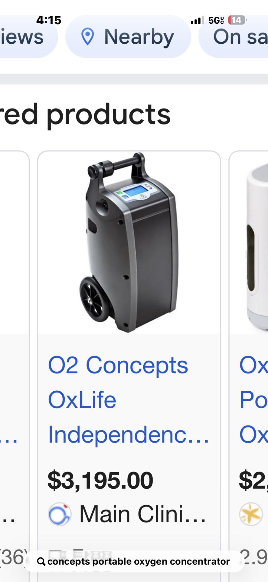 Portable Oxygen Brand New
