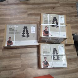 Centr dumbell set with rack