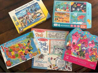 Puzzles and activities.