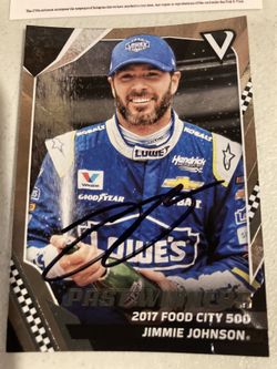 Jimmy Johnson Autographed Card with COA
