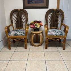 Rattan Outdoor Patio Set With Table 