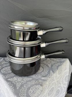 T-Fal, NEW, Durabase, BLACK, 6pc’ Cookware