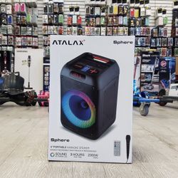 Atalax 8" Karaoke Bluetooth Speaker 