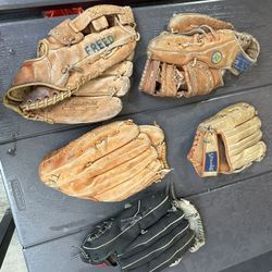 Baseball Glove Lot 5pcs 