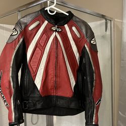 Joe Rocket Racing Leather Motorcycle Jacket
