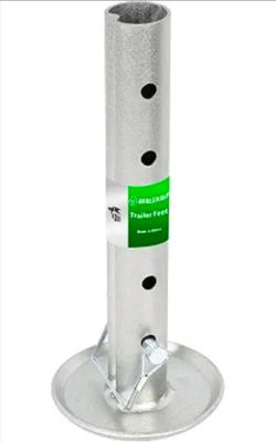 Adjustable Trailer Jack Foot Plate FitS 2In Tube 5000LBS Heavy Duty Support
