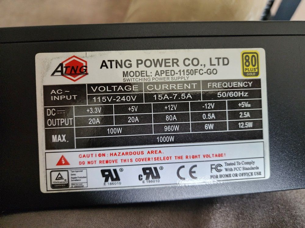 ATNG 1150w Psu