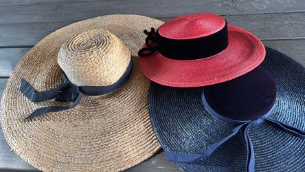Vintage large brim  straw sunhats