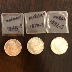 1878S/1879S/1882S -Silver Morgan Dollar 