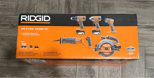 Ridgid 18V 5-TOOL COMBO KIT