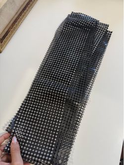 4.25" Black Diamond Mesh Trim by Celebrate It
