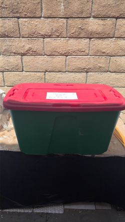 Homz Bins Green Red Lid