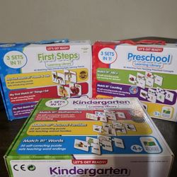 Let's Get Ready! First steps, Preschool, and kindergarten Learning Library - Educational Puzzle Sets. 