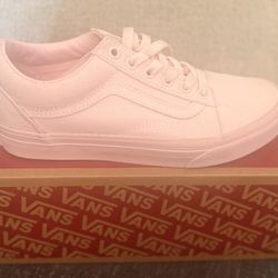 Pink Canvas Vans 6.5