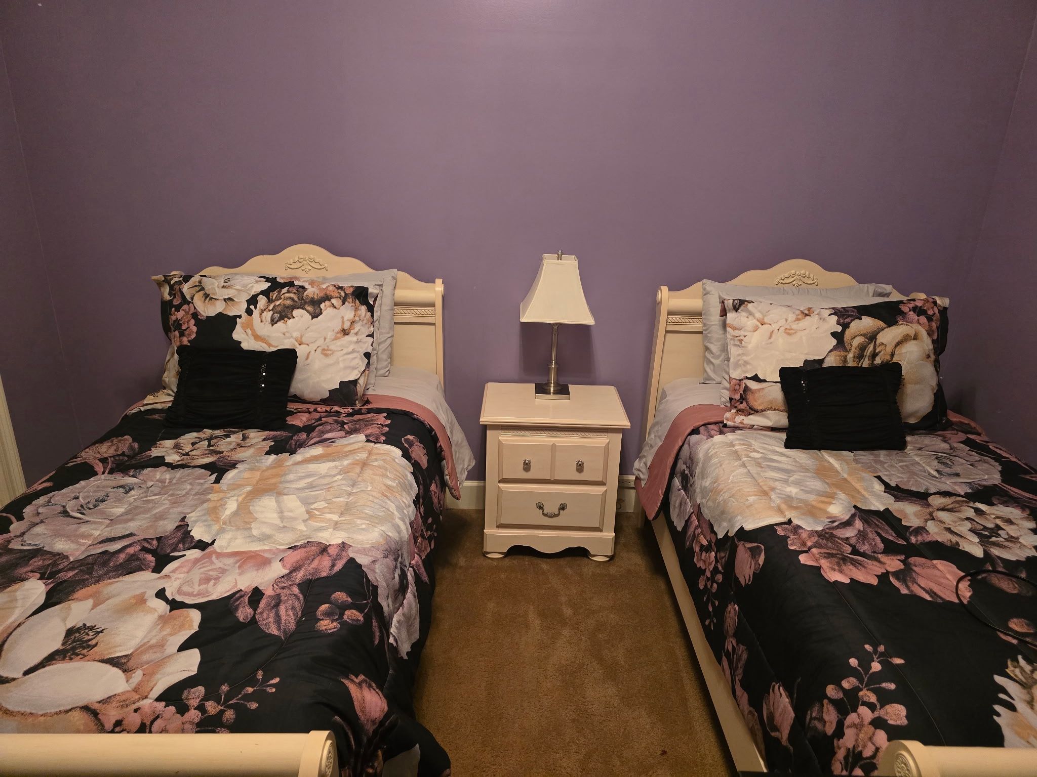 Twin Beds W/ Night Stand & Dresser