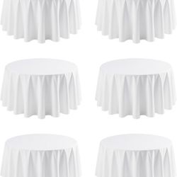 6-Pack Round Tablecloths New 