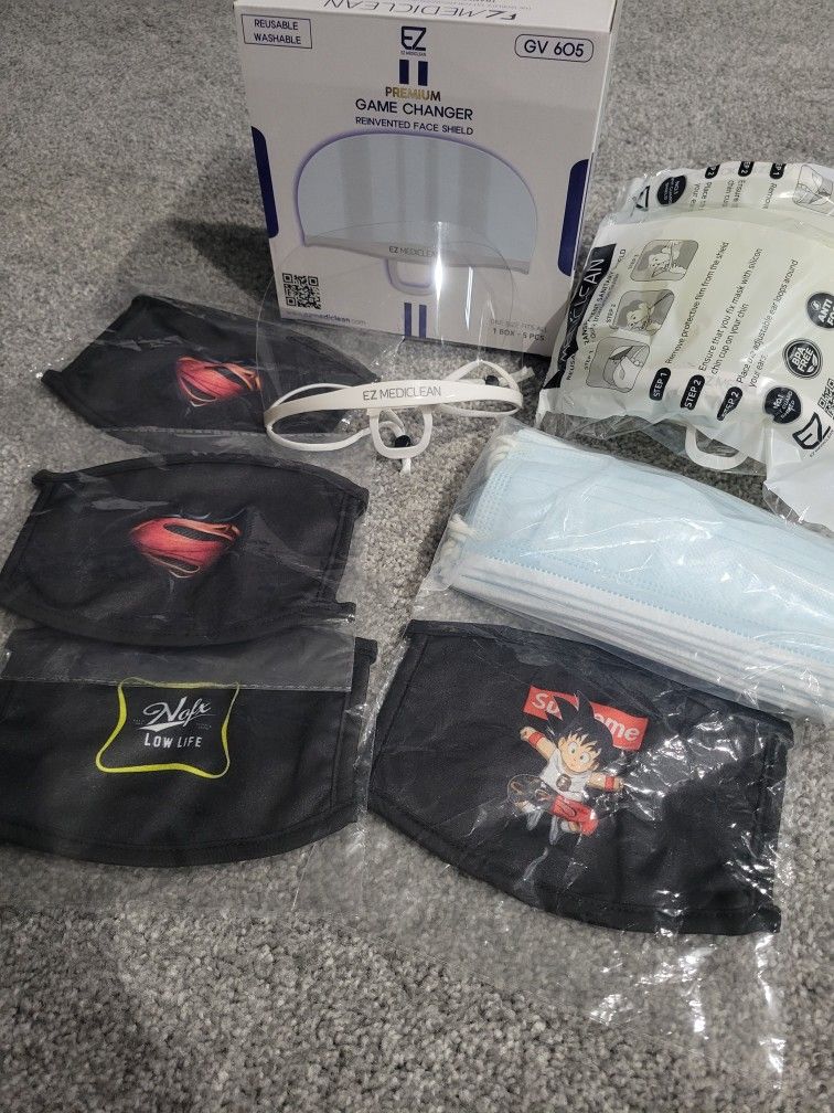 NEW Face Mask Anti-Fog Mouth Shield, Hygienically Filmed Shield & Individually Packaged MedicalGrade