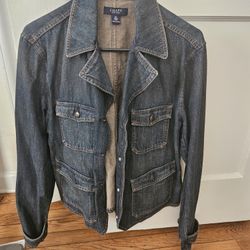 Chaps Denim Jacket Utility Style