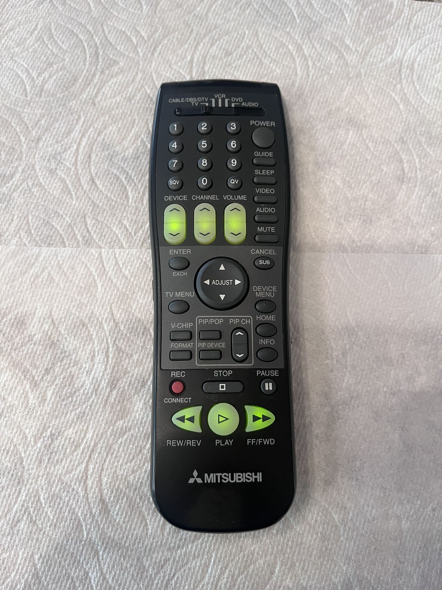 Mitsubishi TV Remote Control