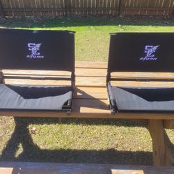 Stuart Cramer Stadium Seats, Great For Watching Games, And Your Back